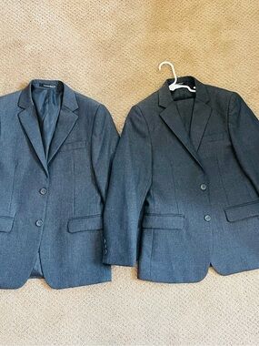 2 Boys Gray Blazers